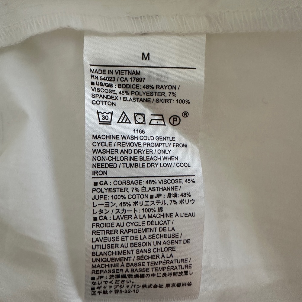 NWT Banana Republic Factory White Midi Dress - Picture 4 of 4